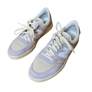 NEW BALANCE T500 Pearl Gray Linen Ice Wine Suede Tennis Shoe Sneaker Men’s 9.5